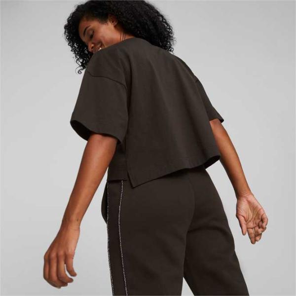 Футболка для женщин Puma Swarovski Crystals Tee 100% хлопок/ Черный photo 4