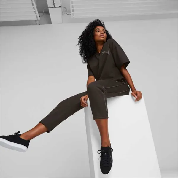 Футболка для женщин Puma Swarovski Crystals Tee 100% хлопок/ Черный photo 5