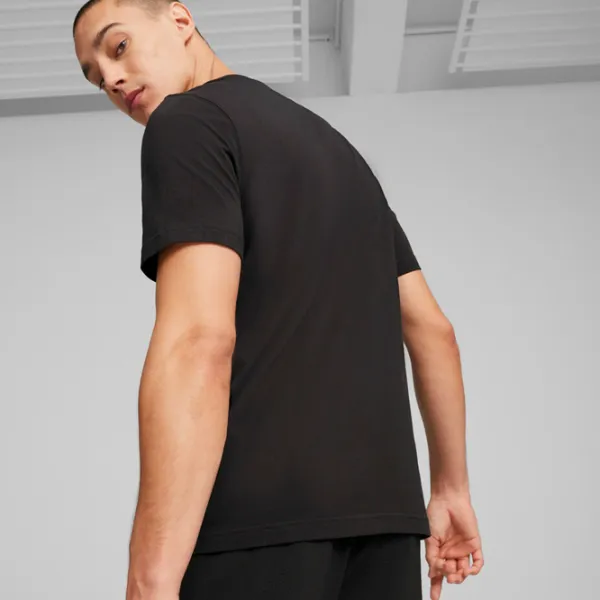 Tricou pentru bărbați Puma Team Graphic Tee 100% bumbac/ Black photo 4