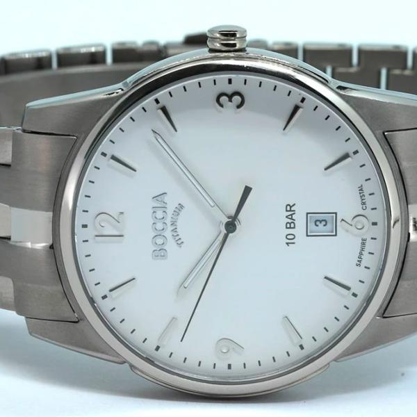 Ceas de mână pentru bărbați Boccia 3632-01 Cuarț/ 39 mm photo 2