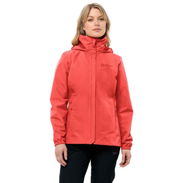 Ветровка для женщин Jack Wolfskin Stormy Point 2l Jkt W Демисезон/ Красный photo 2