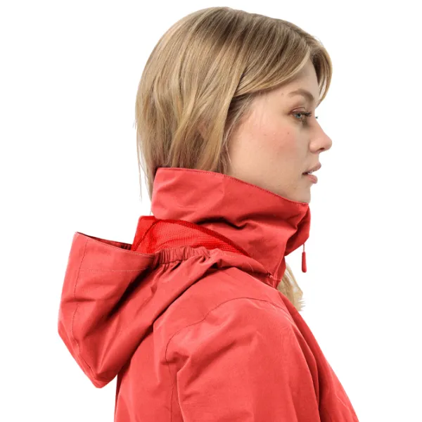 Ветровка для женщин Jack Wolfskin Stormy Point 2l Jkt W Демисезон/ Красный photo 4