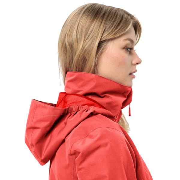 Ветровка для женщин Jack Wolfskin Stormy Point 2l Jkt W Демисезон/ Красный photo 4