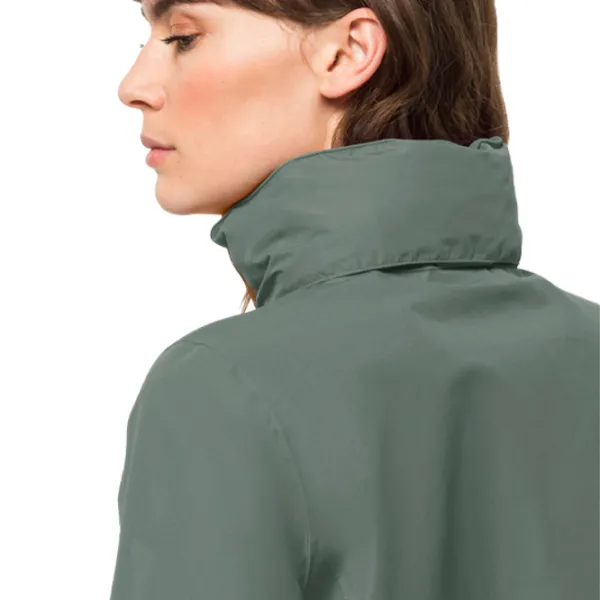Ветровка для женщин Jack Wolfskin Stormy Point 2l Jkt W Демисезон/ Зелёный photo 5