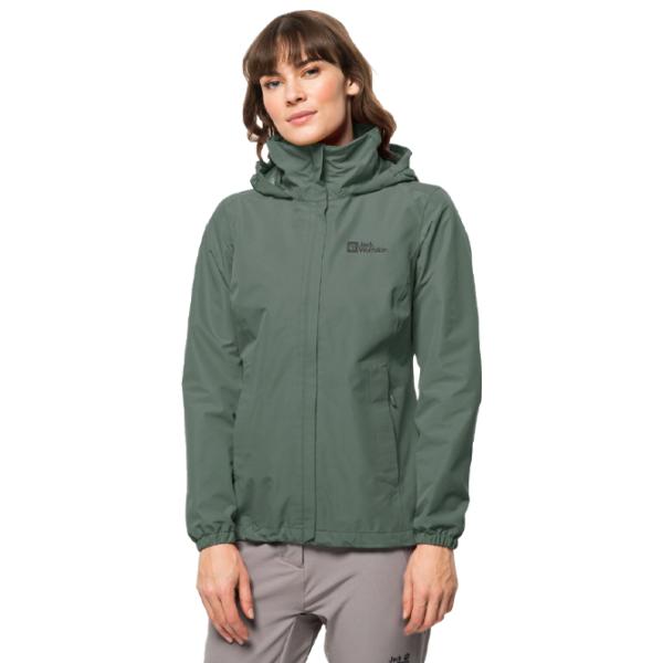 Ветровка для женщин Jack Wolfskin Stormy Point 2l Jkt W Демисезон/ Зелёный photo 2