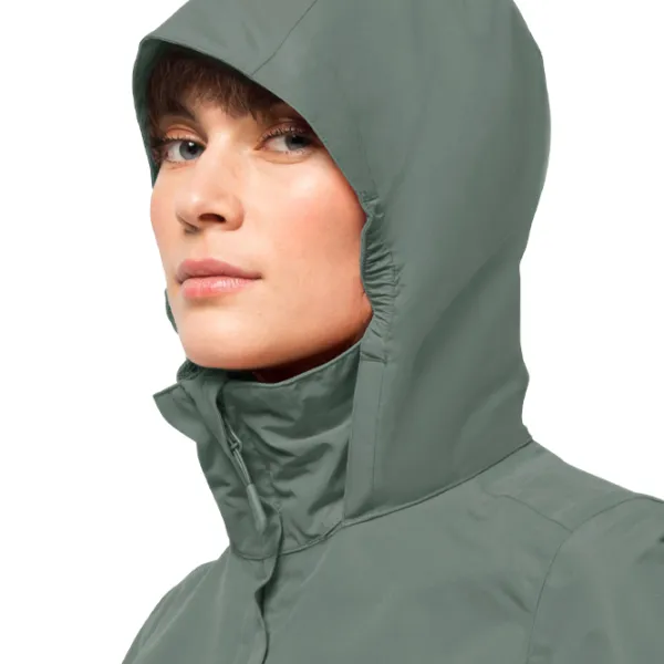 Ветровка для женщин Jack Wolfskin Stormy Point 2l Jkt W Демисезон/ Зелёный photo 4