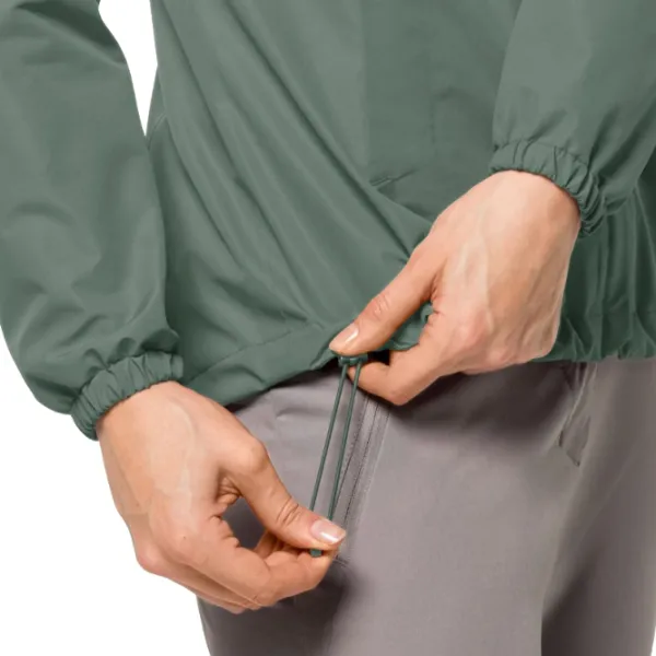 Ветровка для женщин Jack Wolfskin Stormy Point 2l Jkt W Демисезон/ Зелёный photo 6