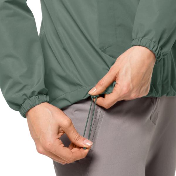 Ветровка для женщин Jack Wolfskin Stormy Point 2l Jkt W Демисезон/ Зелёный photo 6