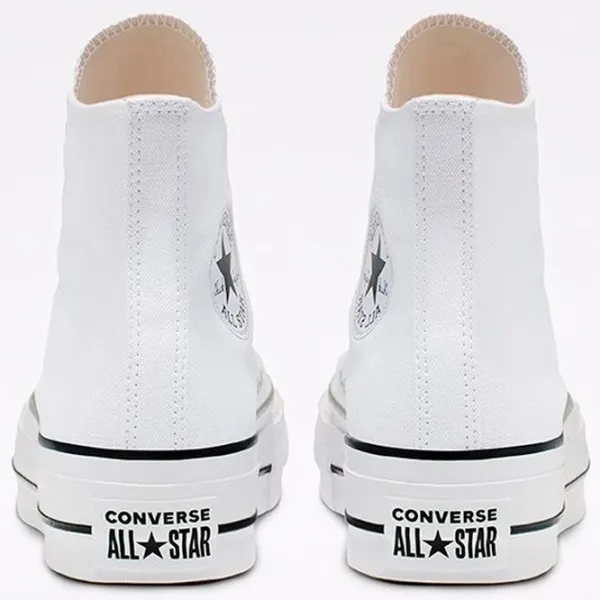 Ghete pentru femei Converse Chuck Taylor All Star Canvas Platform High Top Demisezon/ White photo 5
