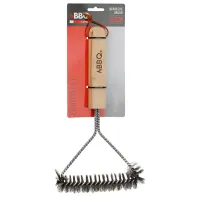 Perie pentru grătar BBQ 50728 Oțel inoxidabil/ Beige photo 2