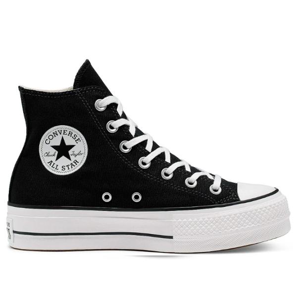 Ghete pentru femei Converse Chuck Taylor All Star Canvas Platform High Top Demisezon/ Black photo 2
