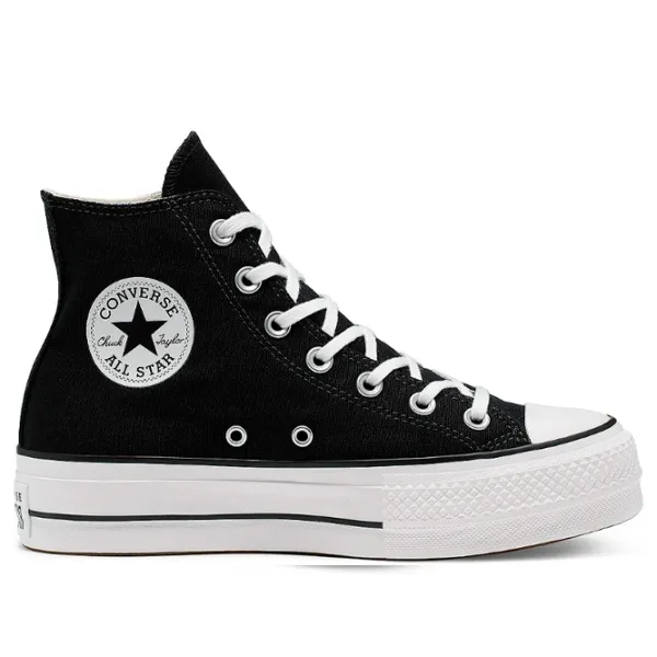 Ghete pentru femei Converse Chuck Taylor All Star Canvas Platform High Top Demisezon/ Black photo 2