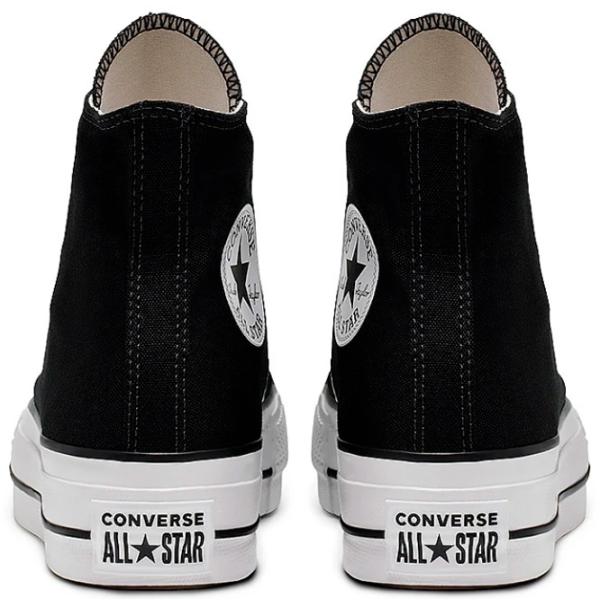 Ghete pentru femei Converse Chuck Taylor All Star Canvas Platform High Top Demisezon/ Black photo 5