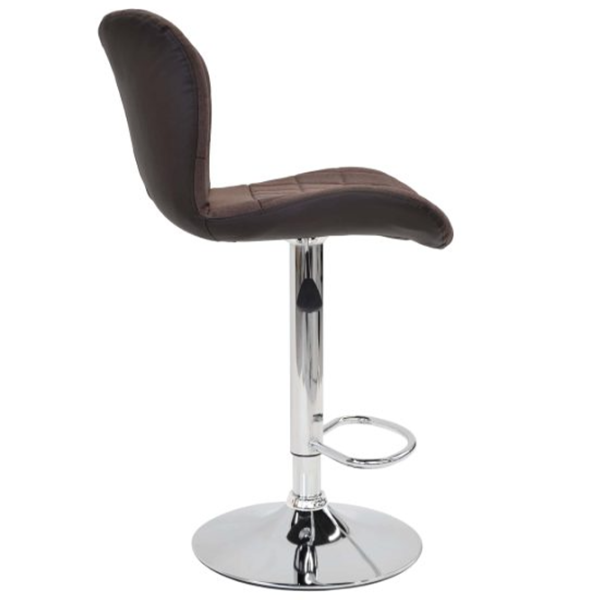 Scaun de bar Deco SB-74 Piele eco/ Metal/ Brown photo 3