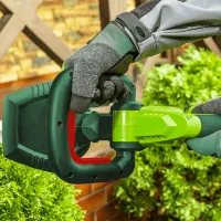 Mașină de tuns gard viu Verto 52G568-0 cu acumulator/ Green photo 3