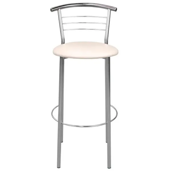 Scaun de bar DecoPrim Marco hoker chrome V-4 Piele eco/ Metal/ Beige photo 2 Scaun de bar DecoPrim Marco hoker chrome V-4 Piele eco/ Metal/ Beige photo 2