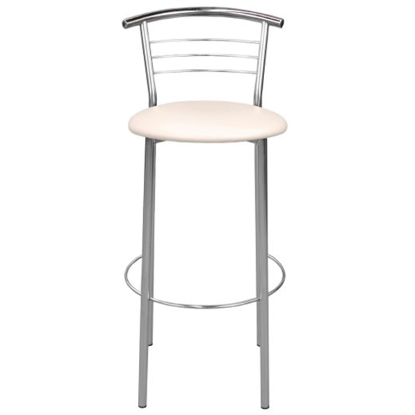 Scaun de bar DecoPrim Marco hoker chrome V-4 Piele eco/ Metal/ Beige photo 2 Scaun de bar DecoPrim Marco hoker chrome V-4 Piele eco/ Metal/ Beige photo 2