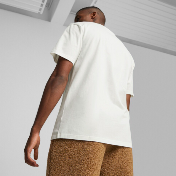 Tricou pentru bărbați Puma Classics Paisleyluxe Graphic Tee 100% bumbac/ Warm White photo 4
