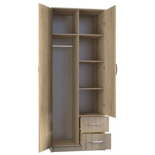 Шкаф Классический TopEshop Romana 80 x 52см x 205 / ЛДСП / Дуб cонома photo 2 Шкаф Классический TopEshop Romana 80 x 52см x 205 / ЛДСП / Дуб cонома photo 2