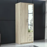 Dulap Clasic TopEshop Romana 80 x 52 x 205 / PAL / Sonoma Oak photo 3