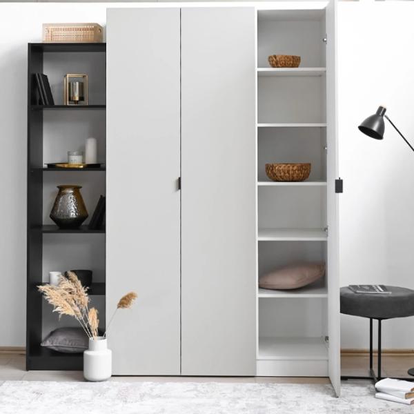 Dulap Clasic Fabrik Home Hardy 90 x 55 x 220 / PAL / Gray matt light photo 4 Dulap Clasic Fabrik Home Hardy 90 x 55 x 220 / PAL / Gray matt light photo 4