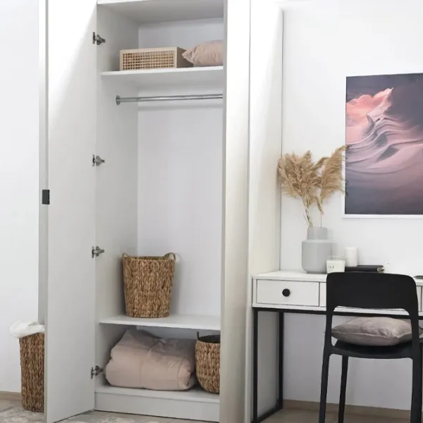 Dulap Clasic Fabrik Home Hardy 90 x 55 x 220 / PAL / Gray matt light photo 5 Dulap Clasic Fabrik Home Hardy 90 x 55 x 220 / PAL / Gray matt light photo 5