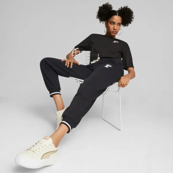 Pantaloni spotivi pentru femei Puma Squad Sweatpants Fl XL/ Black photo 3