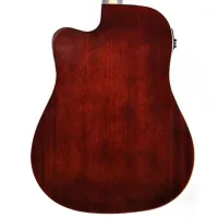 Chitară electro-acustică Flame DG 200 CE WRS 4/ 4, Dreadnought, Red Burst photo 4