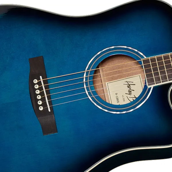 Chitară electro-acustică Harley Benton D-120CE TB 4/ 4, Dreadnought, Blue photo 5
