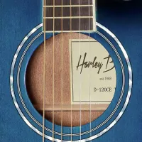 Chitară electro-acustică Harley Benton D-120CE TB 4/ 4, Dreadnought, Blue photo 8