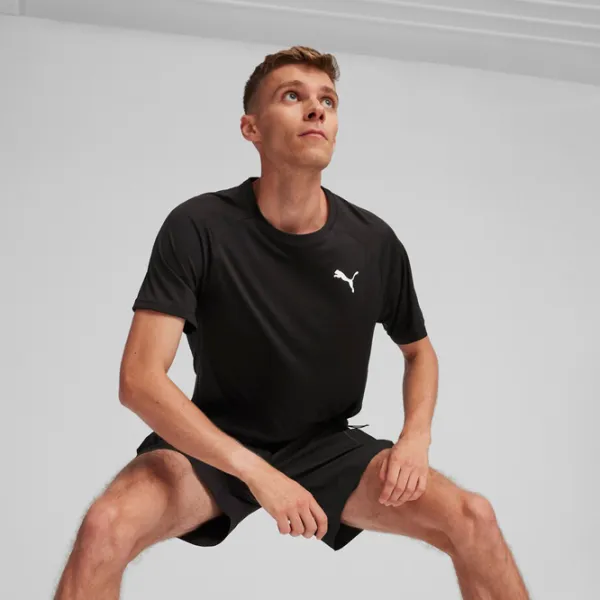 Tricou pentru bărbați Puma Train All Day Tee 100% poliester/ Black photo 3