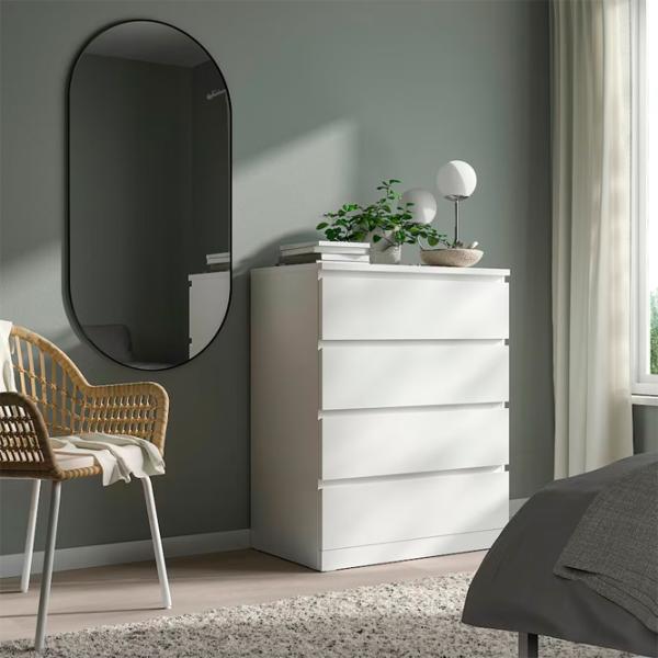 Comodă Ikea Malm 100 x 80 x 48/ PAL/ Alb photo 3