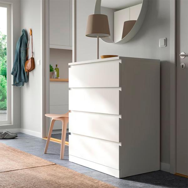 Comodă Ikea Malm 100 x 80 x 48/ PAL/ Alb photo 4