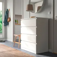 Comodă Ikea Malm 100 x 80 x 48/ PAL/ Alb photo 4