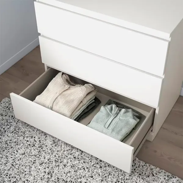 Комод Ikea Malm 78см x 80см x 48см/ МДФ/ Белый photo 5