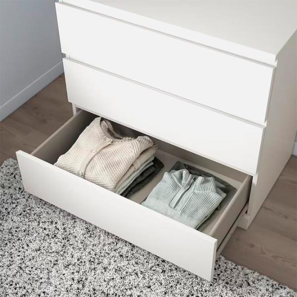Комод Ikea Malm 78см x 80см x 48см/ МДФ/ Белый photo 5