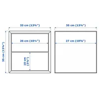 Comodă Ikea Eket 35 x 35 x 35/ MDF/ Alb photo 3