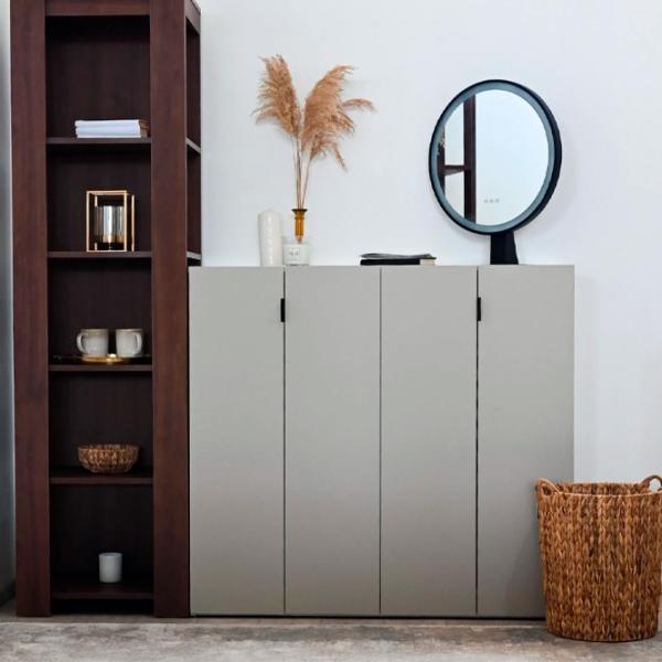 Comodă Fabrik Home Hardy 110 x 120 x 47/ MDF/ Gray Matt photo 4