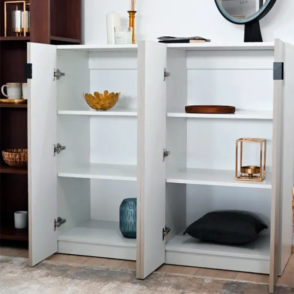 Comodă Fabrik Home Hardy 110 x 120 x 47/ MDF/ Gray Matt photo 5