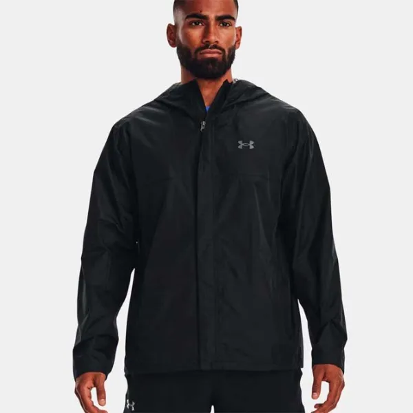 Ветровка для мужчин Under Armour CLOUDSTRIKE JACKET-BLK Демисезонная/ Черный photo 3 Ветровка для мужчин Under Armour CLOUDSTRIKE JACKET-BLK Демисезонная/ Черный photo 3