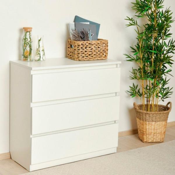 Комод Fabrik Home Havana 79см x 80см x 38.5см/ ДСП/ Белый ясень photo 2