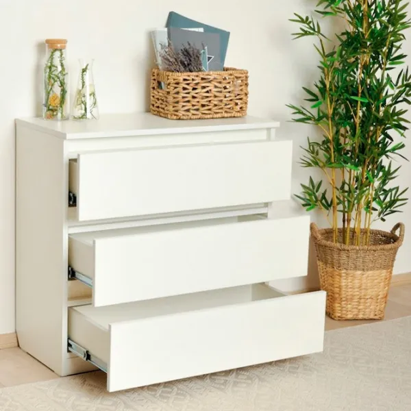Комод Fabrik Home Havana 79см x 80см x 38.5см/ ДСП/ Белый ясень photo 3