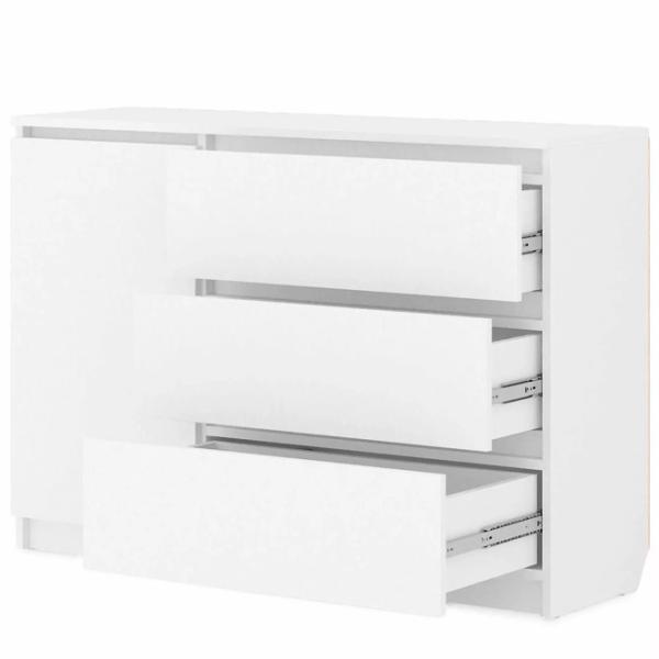 Комод Fabrik Home Havana 86см x 120см x 38.5см/ ЛДСП/ Белый ясень photo 4