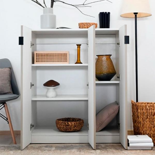 Комод Fabrik Home Hardy 110см x 90см x 47см/ МДФ/ Cерый Mат photo 5
