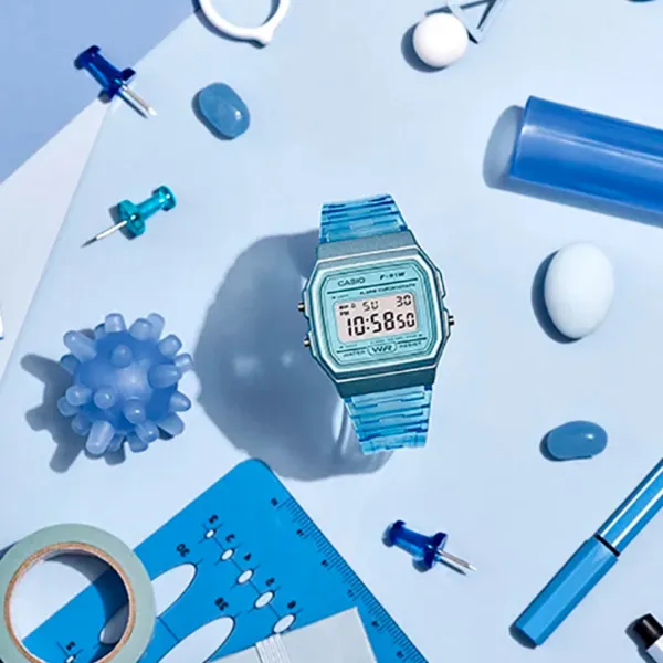 Ceas de mână unisex Casio F-91WS-2 Cuarț/ 39 x 35 mm photo 3