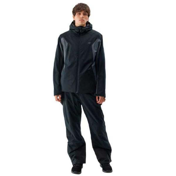 Ветровка для мужчин 4F 4FAW23TTJAM306-20S Демисезонная/ Черный photo 2 Ветровка для мужчин 4F 4FAW23TTJAM306-20S Демисезонная/ Черный photo 2