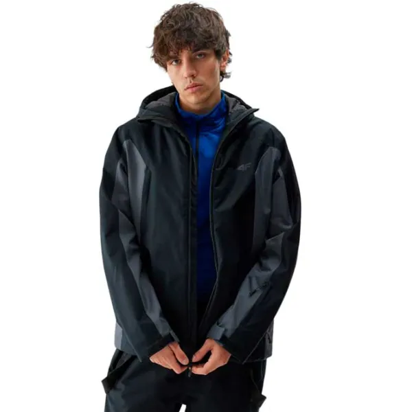 Ветровка для мужчин 4F 4FAW23TTJAM306-20S Демисезонная/ Черный photo 4 Ветровка для мужчин 4F 4FAW23TTJAM306-20S Демисезонная/ Черный photo 4