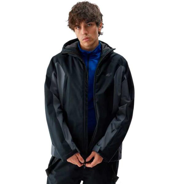 Ветровка для мужчин 4F 4FAW23TTJAM306-20S Демисезонная/ Черный photo 4 Ветровка для мужчин 4F 4FAW23TTJAM306-20S Демисезонная/ Черный photo 4