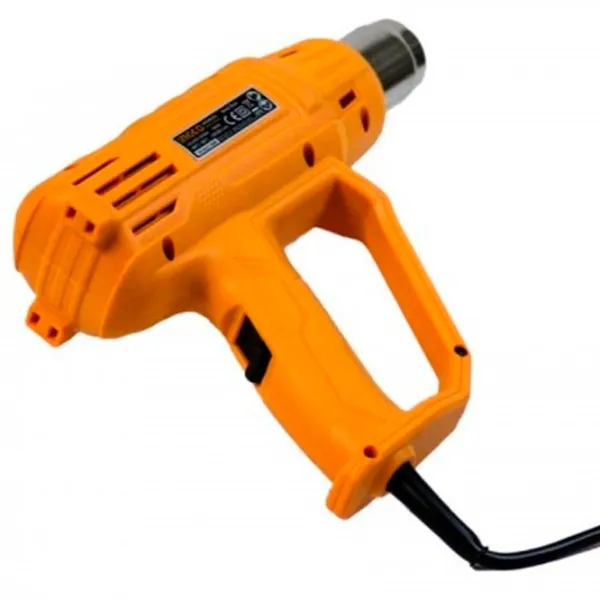 Строительный фен INGCO HG2000385 2000 Вт/ Желтый photo 3