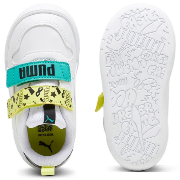 Adidași pentru băieți Puma Multiflex Slmasked Hero V Inf Primăvară - vară/ White photo 4